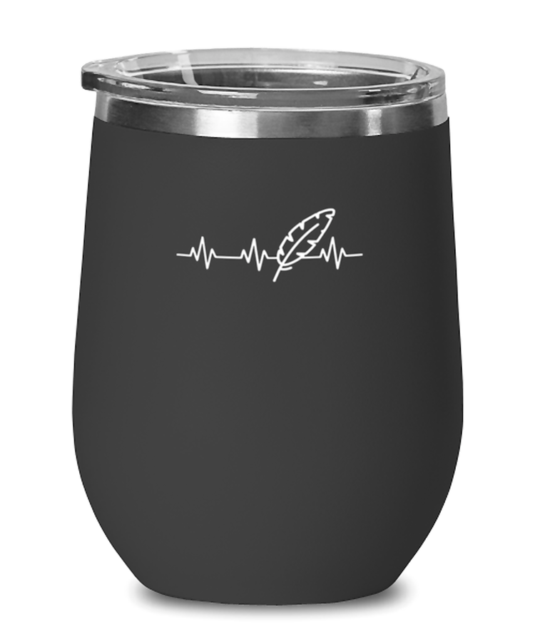Wine Tumbler Stainless Steel Insulated  Funny Feather Indigenous Peoples