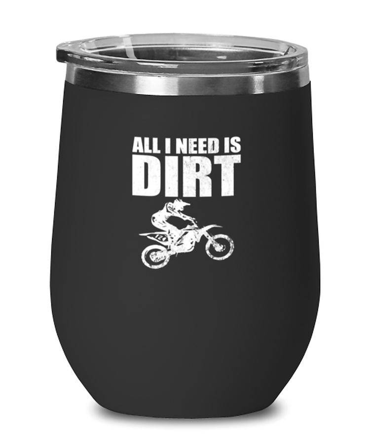 Wine Tumbler Stainless Steel Insulated Funny Motocross Off-Roading Sports