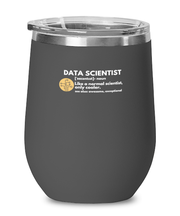 Wine Tumbler Stainless Steel Insulated Funny Data Scientist Definition