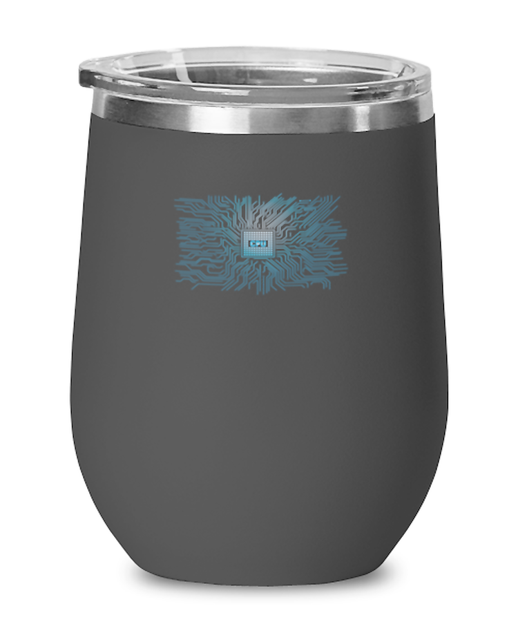 Wine Tumbler Stainless Steel Insulated Funny Computer Circuit Developer
