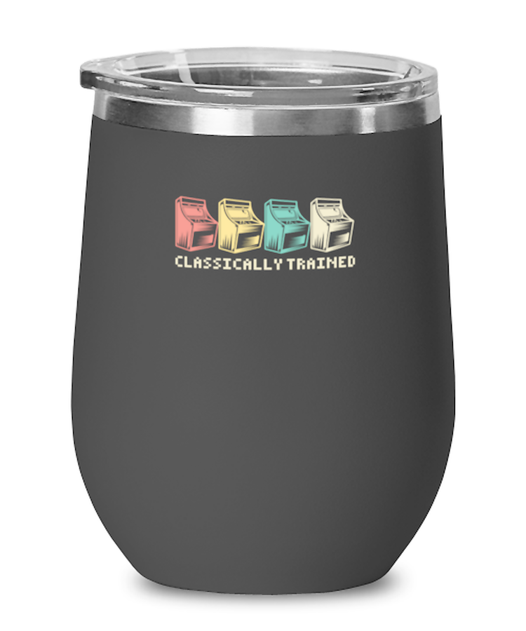 Wine Tumbler Stainless Steel Insulated Funny Retro Gaming Video