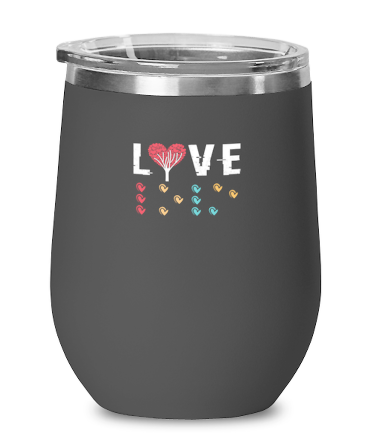 Wine Tumbler Stainless Steel Insulated Funny Braille love