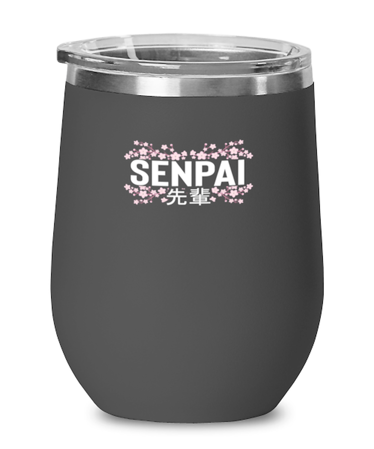 Wine Tumbler Stainless Steel InsulatedFunny Japanese Senpai