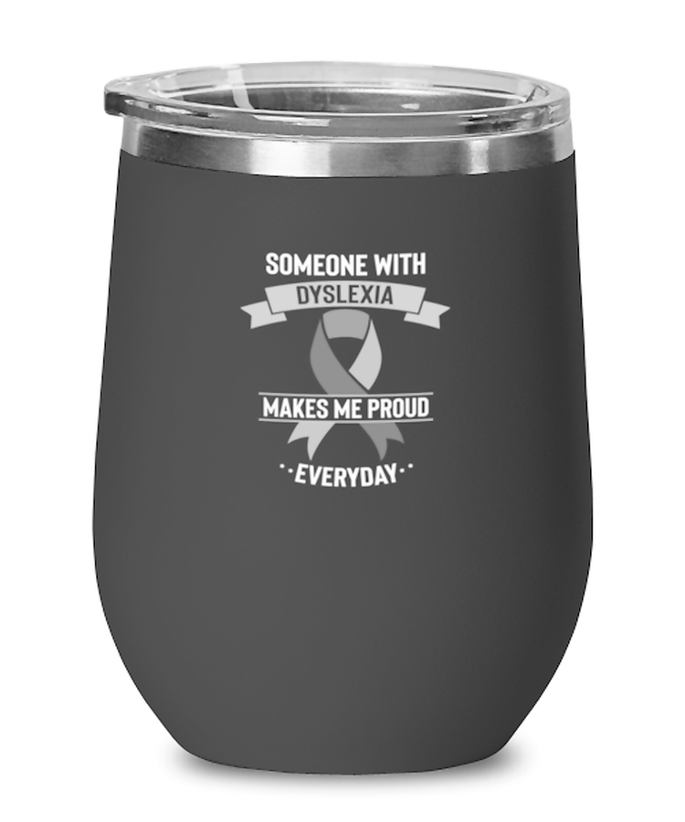 wine Tumbler Stainless Steel Insulated Funny Dyslexia Disability awareness