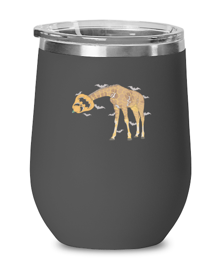 wine Tumbler Stainless Steel Insulated Funny Giraffe Halloween Costume