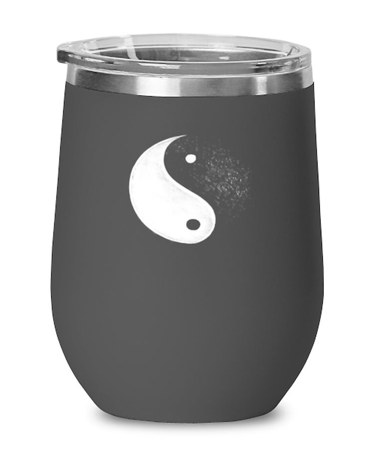 wine Tumbler Stainless Steel Insulated Funny Yin And Yang couple