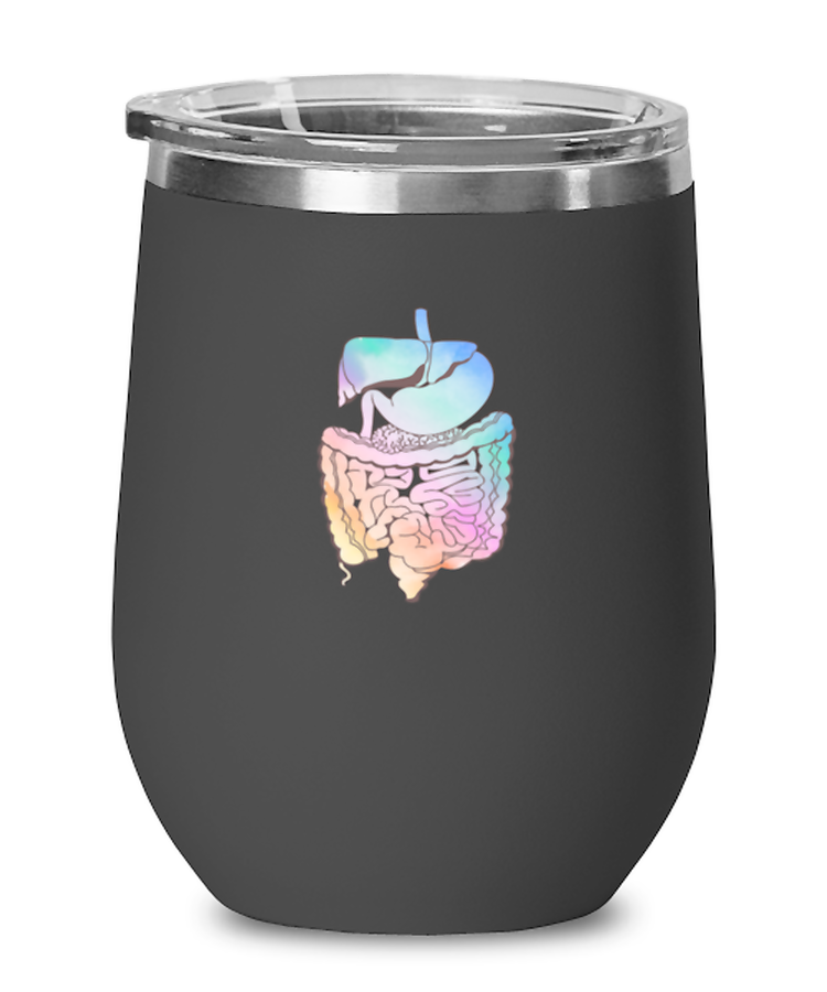 Wine Glass Tumbler Stainless Steel Funny Gastrointestinal