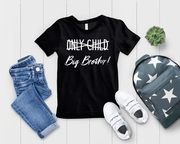 Only Child No More and Get Promoted To Big Brother TShirt - Teegarb