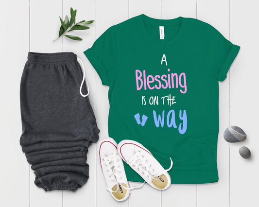 A Blessing Is On The Way Future Mom Shirt Maternity Clothes - Teegarb