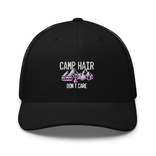 Trucker Cap  Humorous Boot Tent Encampment Site Adventure Enthusiast Novelty Forest Hiking Wandering Adventuring Lover