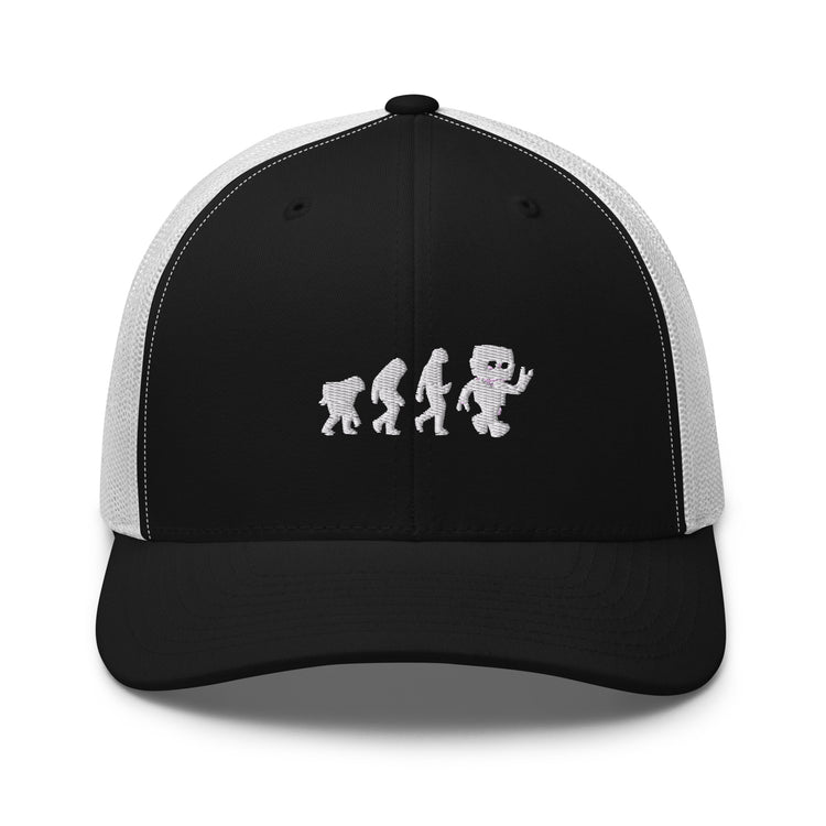 Trucker Cap Novelty Mechanical Transformation Robotlike Cyborg Lover Hilarious Artificial Intelligence Genetics Fan