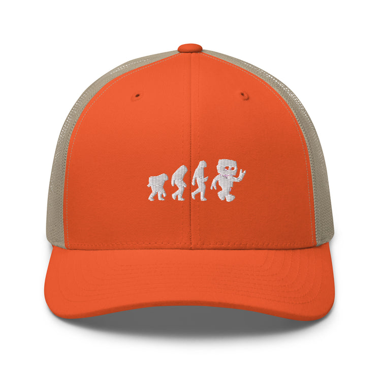 Trucker Cap Novelty Mechanical Transformation Robotlike Cyborg Lover Hilarious Artificial Intelligence Genetics Fan