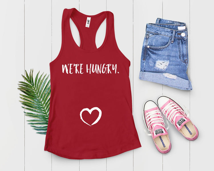 We're Hungry Pregnancy T Shirt Maternity Clothes - Teegarb