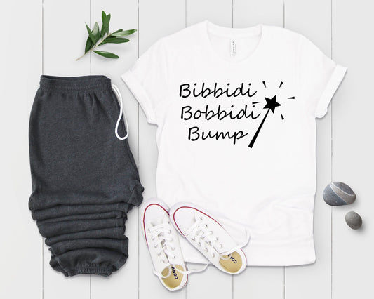 Bibbidi Bobbidi Bump Funny Baby Bump Future Mom Shirt - Teegarb