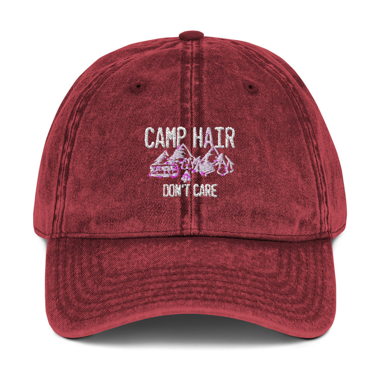 Vintage Cotton Twill Cap  Humorous Boot Tent Encampment Site Adventure Enthusiast Novelty Forest Hiking Wandering Adventuring Lover