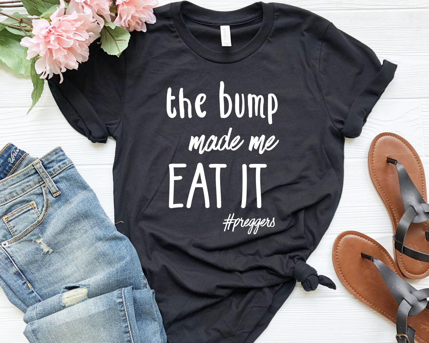 The Bump Made Me Eat It Future Mom Shirt Pregnancy Top Pregnancy Top - Teegarb